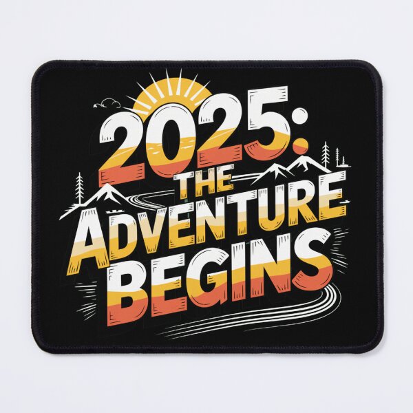 Item preview, The Adventure Begins 2025 designed and sold by beckabbooart.