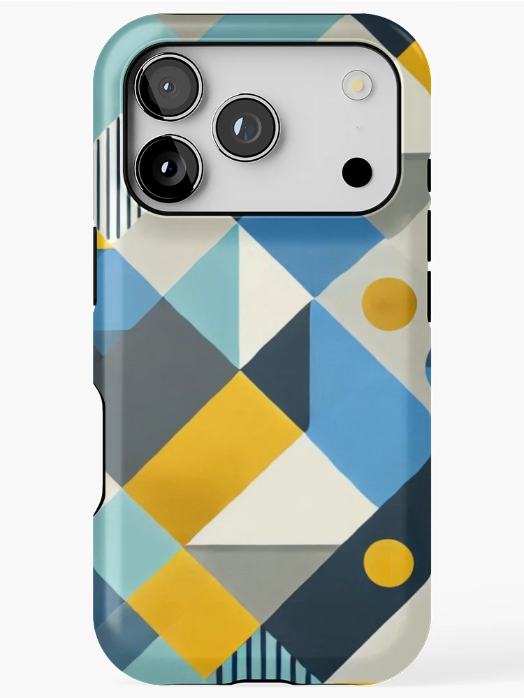 Thumbnail 1 of 4, iPhone Case, Modern Abstract Geometric Pattern designed and sold by Rui Fernandes.
