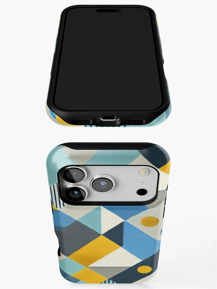 Thumbnail 3 of 4, iPhone Case, Modern Abstract Geometric Pattern designed and sold by Rui Fernandes.