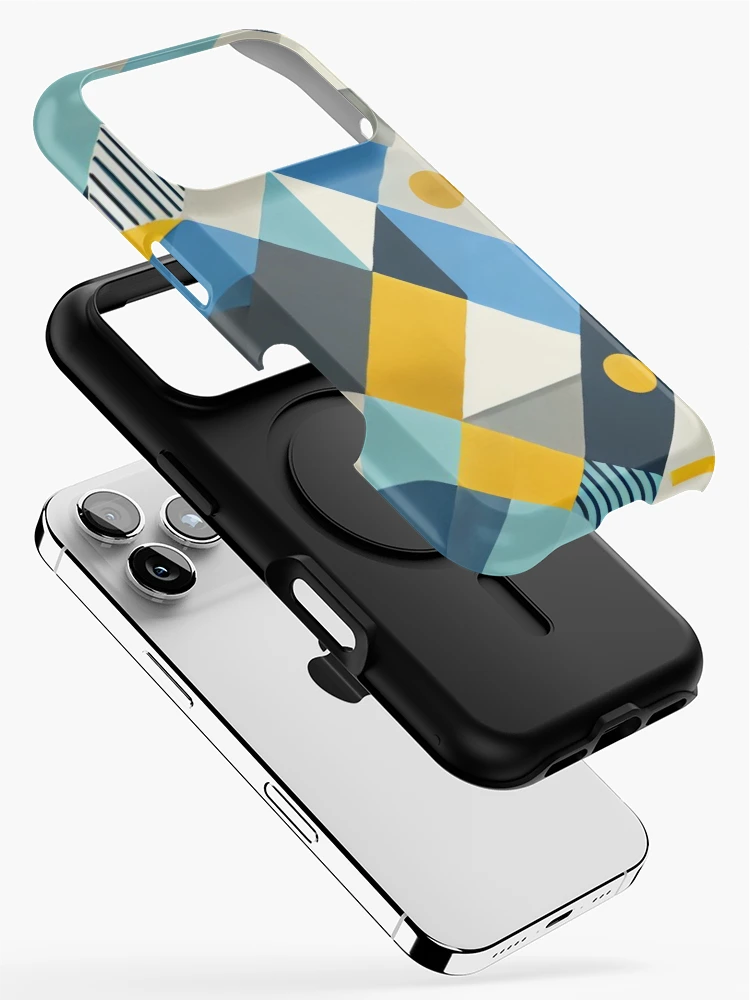 Thumbnail 2 of 4, iPhone Case, Modern Abstract Geometric Pattern designed and sold by Rui Fernandes.