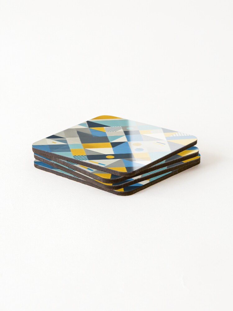 Thumbnail 4 of 5, Coasters (Set of 4), Modern Abstract Geometric Pattern designed and sold by RuiFernandes.