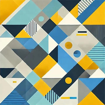 Artwork thumbnail, Modern Abstract Geometric Pattern by Rui Fernandes