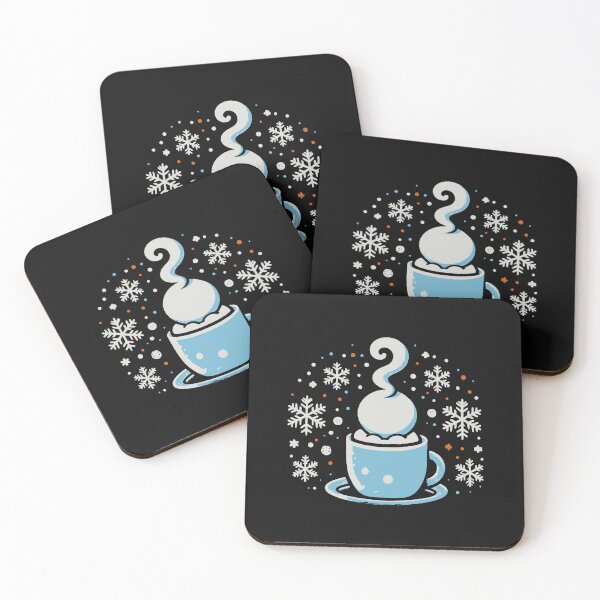 Item preview, Winter Hot Cocoa & Snowflakes Cozy Design designed and sold by JustBeeAwesome.