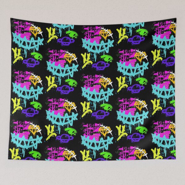Item preview, Colour Pop Grunge Smile - Graffiti Spray Paint Art designed and sold by ObskuraCouture.