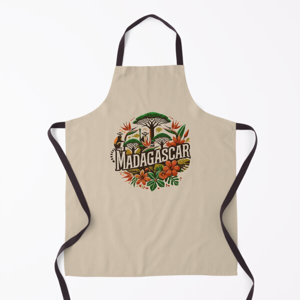 Item preview, MADAGASCAR - Africa - Baobab Trees Tropical Flowers Lemur designed and sold by Darling DeDe.