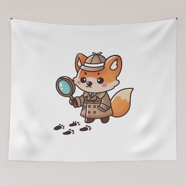 Item preview, Detective Fox on the Case designed and sold by PieChocolate.