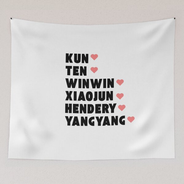 Item preview, WayV with Member Names Kpop Group Design  designed and sold by AJUNICE STUDIO.