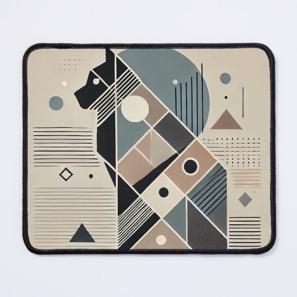 Item preview, Abstract Geometric Cat Art – Modern Minimalist Design for Trendy Home Decor designed and sold by klimov0101.