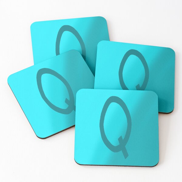 Item preview, Teal Q with Gradient Background designed and sold by MusicQueen17.