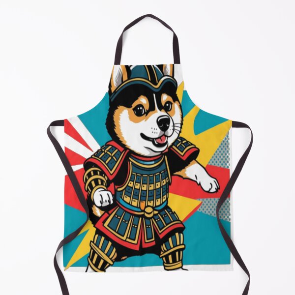 Item preview, Samurai Dog in Armor - Adorable Warrior Dog Art designed and sold by ArtsyWishesShop.