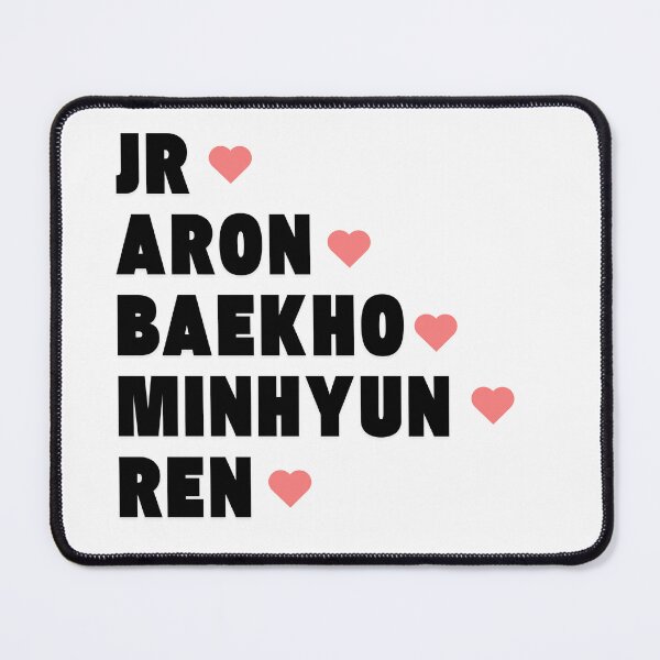 Item preview, NU’EST with Member Names Kpop Group Design designed and sold by AJUNICE STUDIO.