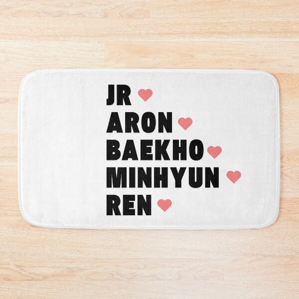 Item preview, NU’EST with Member Names Kpop Group Design designed and sold by AJUNICE STUDIO.