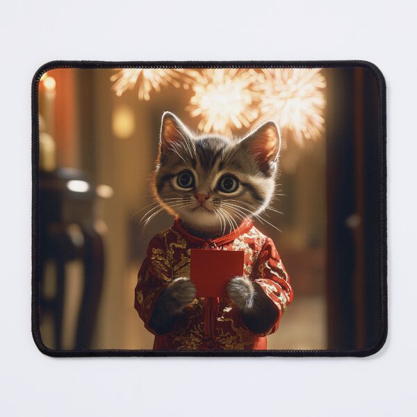 Item preview, Kitten's New Year Celebration designed and sold by NomadicDreamer.
