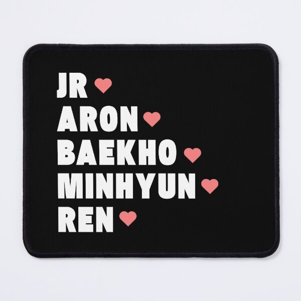 Item preview, NU’EST with Member Names Kpop Group Design designed and sold by AJUNICE STUDIO.
