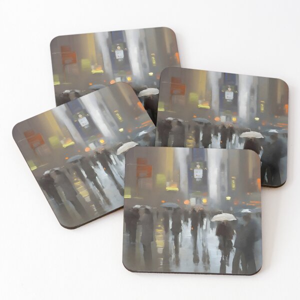 Item preview, Rainy City Street Urban  designed and sold by ArtsyWishesShop.