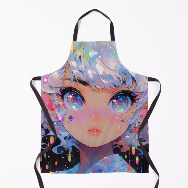 Item preview, Iridescent Pastel Eyes Anime Girl designed and sold by bubblegoth.