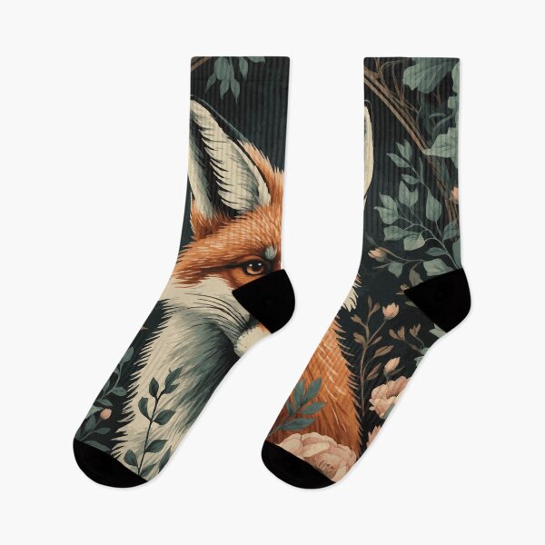 Item preview, Floral Zorro Bosque Botánico Naturaleza Oscuro Academia designed and sold by thecatcouch.