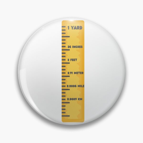 Item preview, Yard measurement conversion designed and sold by Practical Stickers.