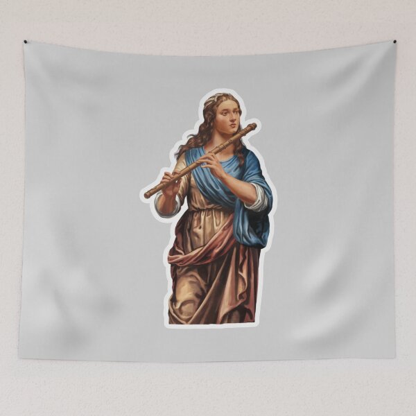 Item preview, Renaissance Flute Player – Classical Music Art designed and sold by Mono.fi Studios.