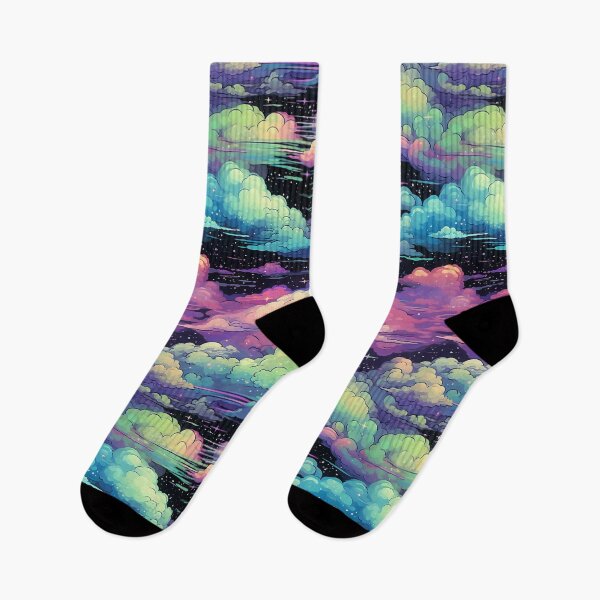 Item preview, Dreamy Rainbow Pastel Night Sky Pattern designed and sold by bubblegoth.