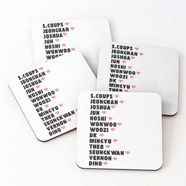 Item preview, SEVENTEEN with Member Names Kpop Group Design  designed and sold by AJUNICE STUDIO.