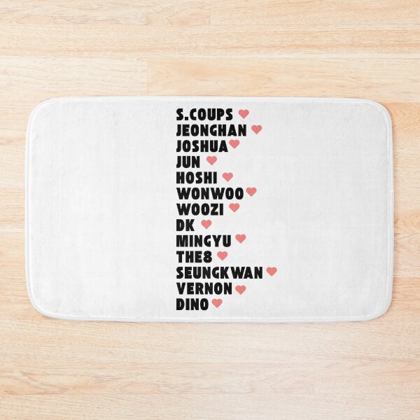 Item preview, SEVENTEEN with Member Names Kpop Group Design  designed and sold by AJUNICE STUDIO.