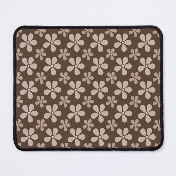 Item preview, Mocha Brown Retro Flowers designed and sold by Tanya C Smith.