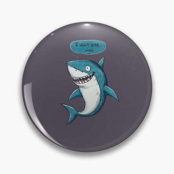Item preview, Sharkasm - Mischievous Cartoon Shark with Sarcastic Smile designed and sold by zax454.