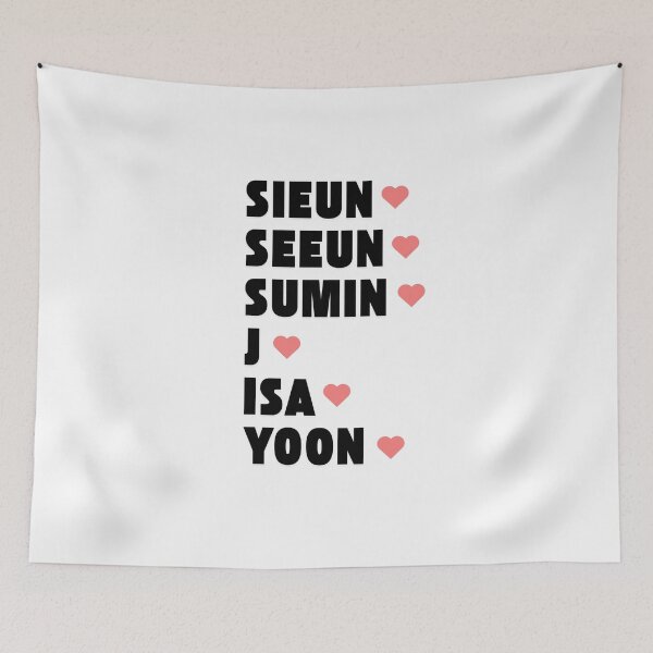 Item preview, STAYC with Member Names Kpop Group Design  designed and sold by AJUNICE STUDIO.