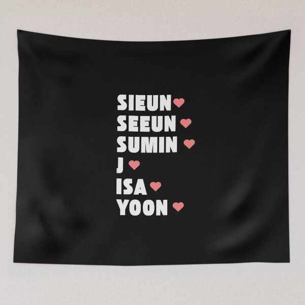 Item preview, STAYC with Member Names Kpop Group Design  designed and sold by AJUNICE STUDIO.