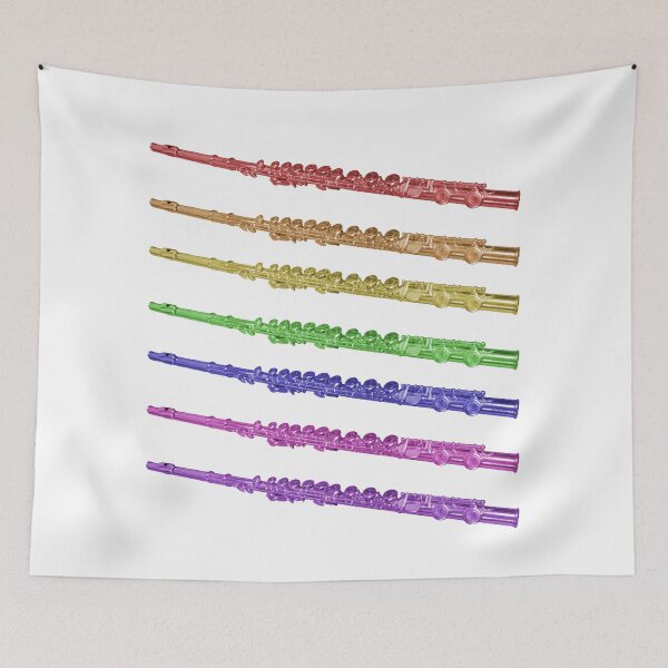 Item preview, Colorful Flutes Rainbow designed and sold by ValeriesGallery.
