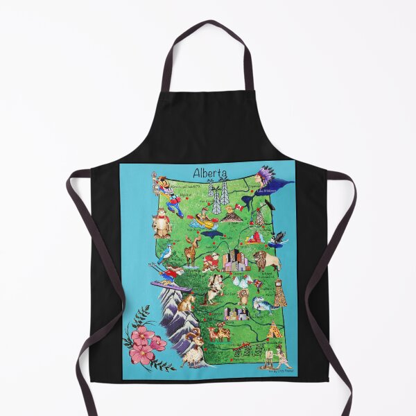 Item preview, Illustrated map of Alberta designed and sold by Linda Finstad.