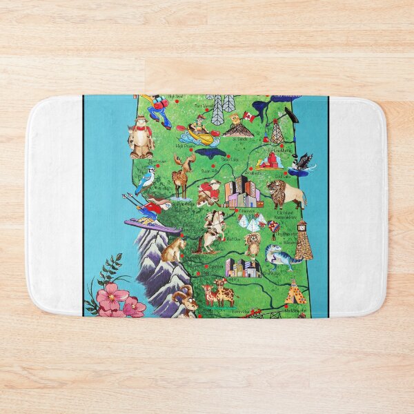 Item preview, Illustrated map of Alberta designed and sold by Linda Finstad.
