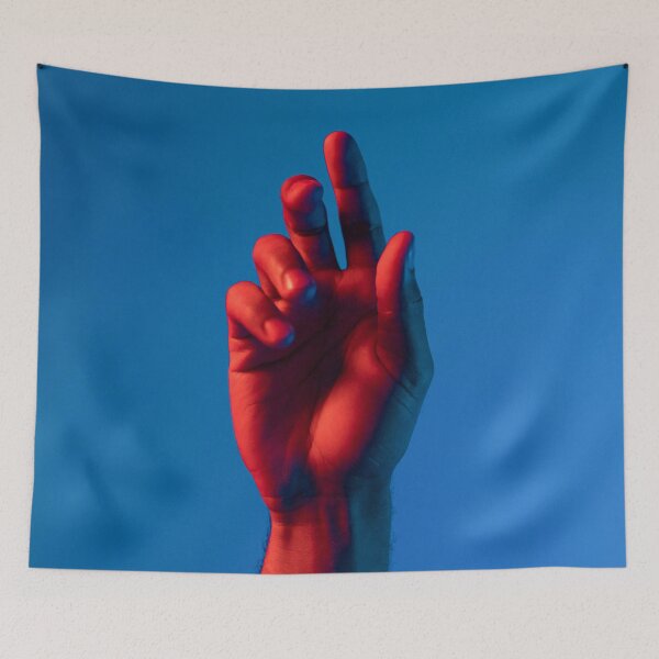 Item preview, 3D Hand in Red and Blue Light designed and sold by Erlin Rudho.