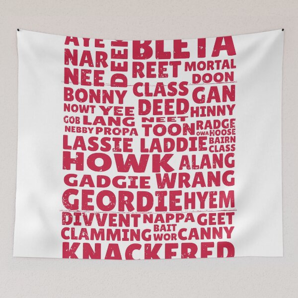 Item preview, Geordie Slang Newcastle Apon Tyne designed and sold by ekpatterns.