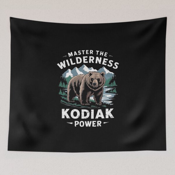 Item preview, Alaska Wilderness Kodiak Bear Power - Master the Wild-For Alaska Lovers & Kodiak Bear designed and sold by love3617.
