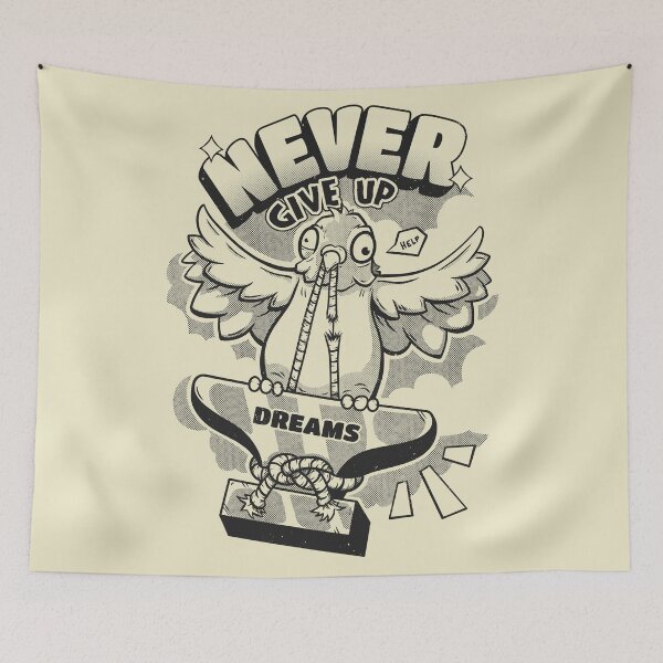 Item preview, Never Give Up designed and sold by yurisantosart.