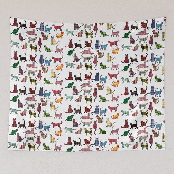 Item preview, Tartan cats designed and sold by DJVYEATES.