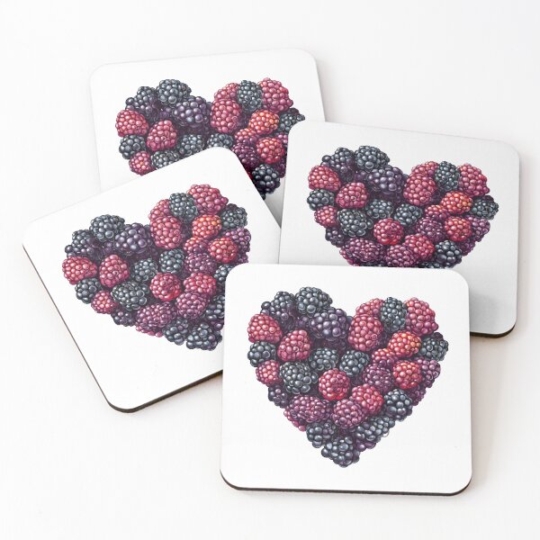Item preview, Heart-shaped Blackberries designed and sold by DigitalToast.