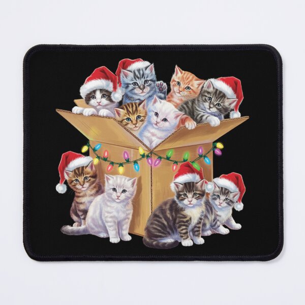 Item preview, Adorable Christmas Kitten in Santa Hats – Perfect for Cat Lovers designed and sold by TiaraHans.