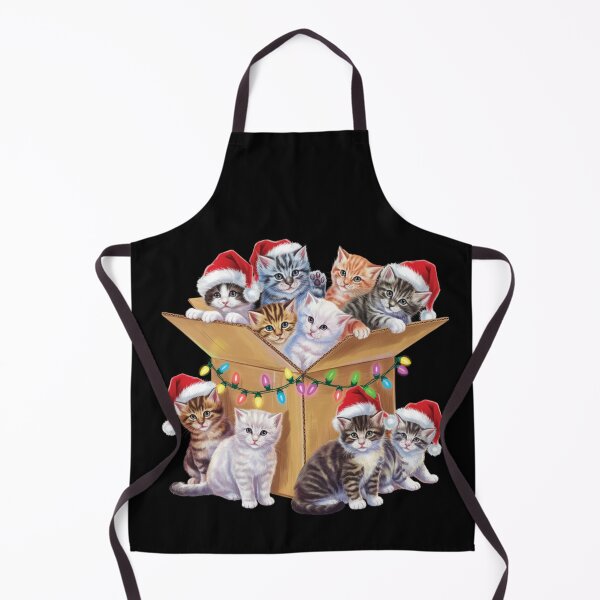 Item preview, Adorable Christmas Kitten in Santa Hats – Perfect for Cat Lovers designed and sold by TiaraHans.