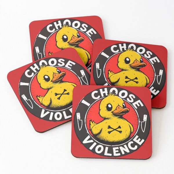 Item preview, I choose violence - Funny duck designed and sold by AwesomeBeyondLimits.