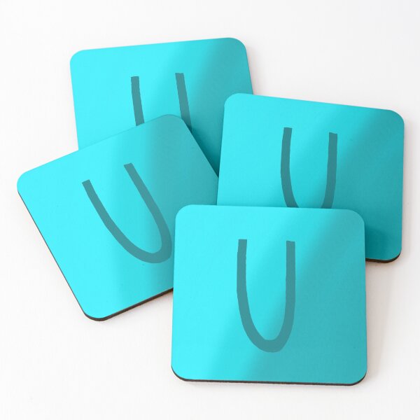 Item preview, Teal U with Gradient Background designed and sold by MusicQueen17.