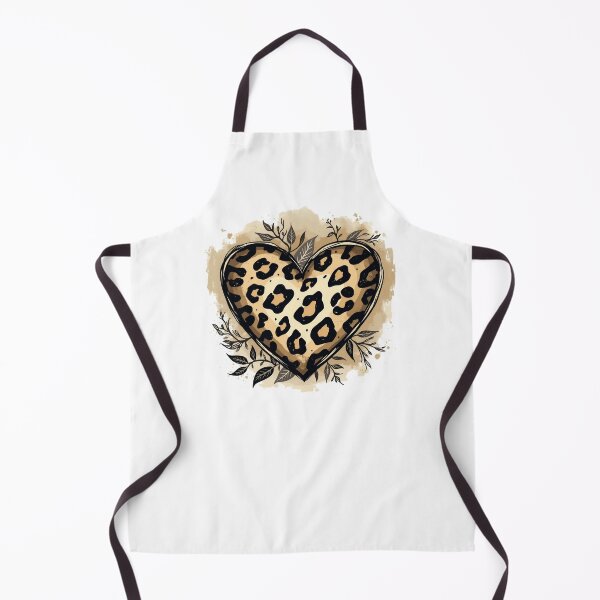 Item preview, heart with a leopard print pattern designed and sold by jkrphoto.