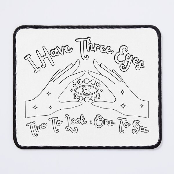 Item preview, I have three eyes, two to look, one to see - Third eye Sticker designed and sold by puurfectcat.
