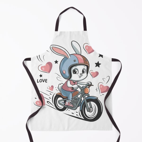Item preview, Follow The White Rabbit Motorabbit Bunny Hare Follow Me Motogirl Motorcycle Girl Rabbit With Helmet designed and sold by Cr320.