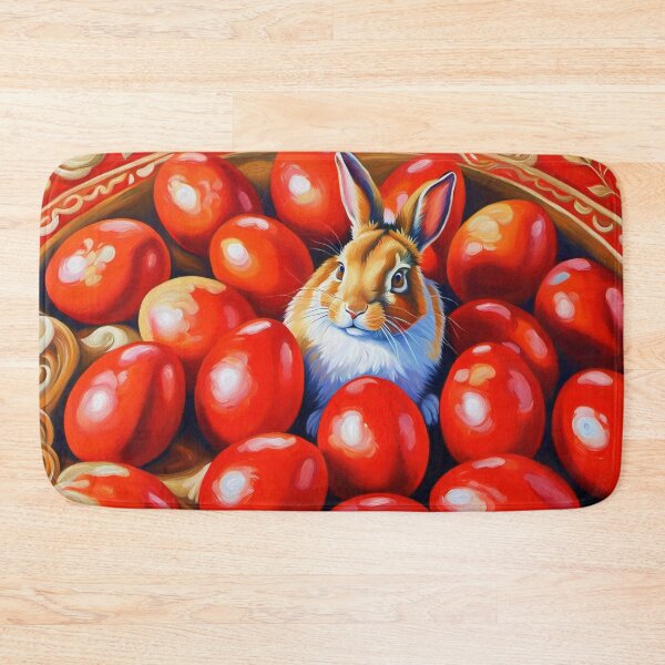 Item preview, Bunny In the Mist Of Red Eggs- Orthodox Easter designed and sold by daphsam.