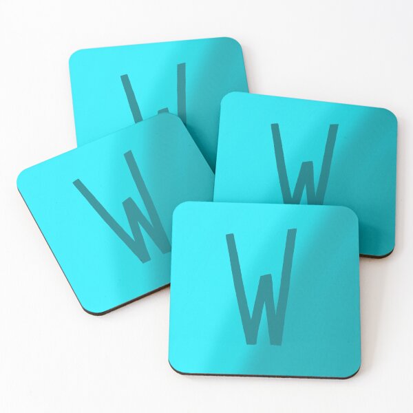 Item preview, Teal W with Gradient Background designed and sold by MusicQueen17.
