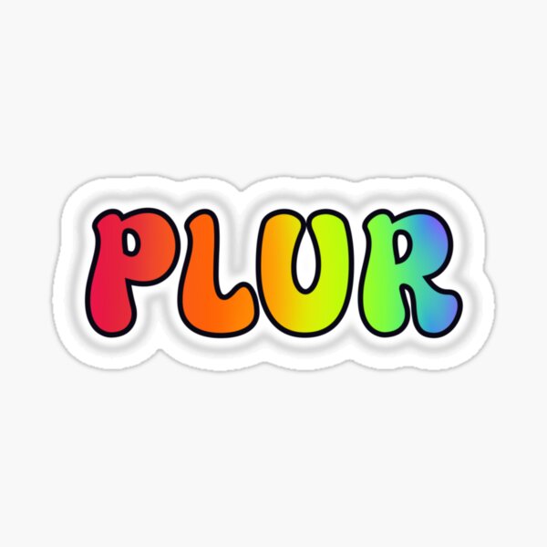 Item preview, PLUR-Aufkleber designed and sold by Kittylemon.