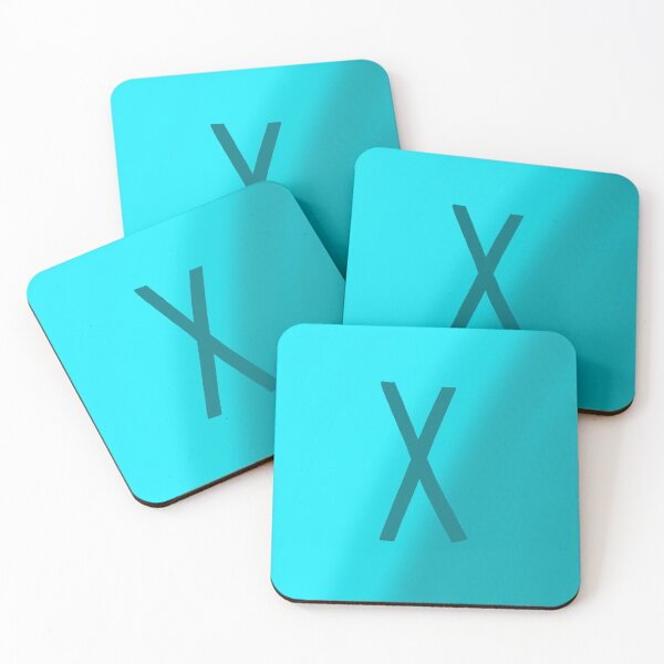 Item preview, Teal X with Gradient Background designed and sold by MusicQueen17.